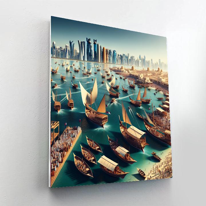 Dhow Festival - Doha Painting Number Kit