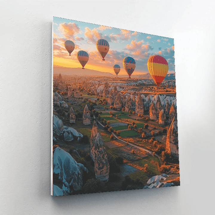 Cappadocia Hot Air Balloon Ride Paint By Numbers