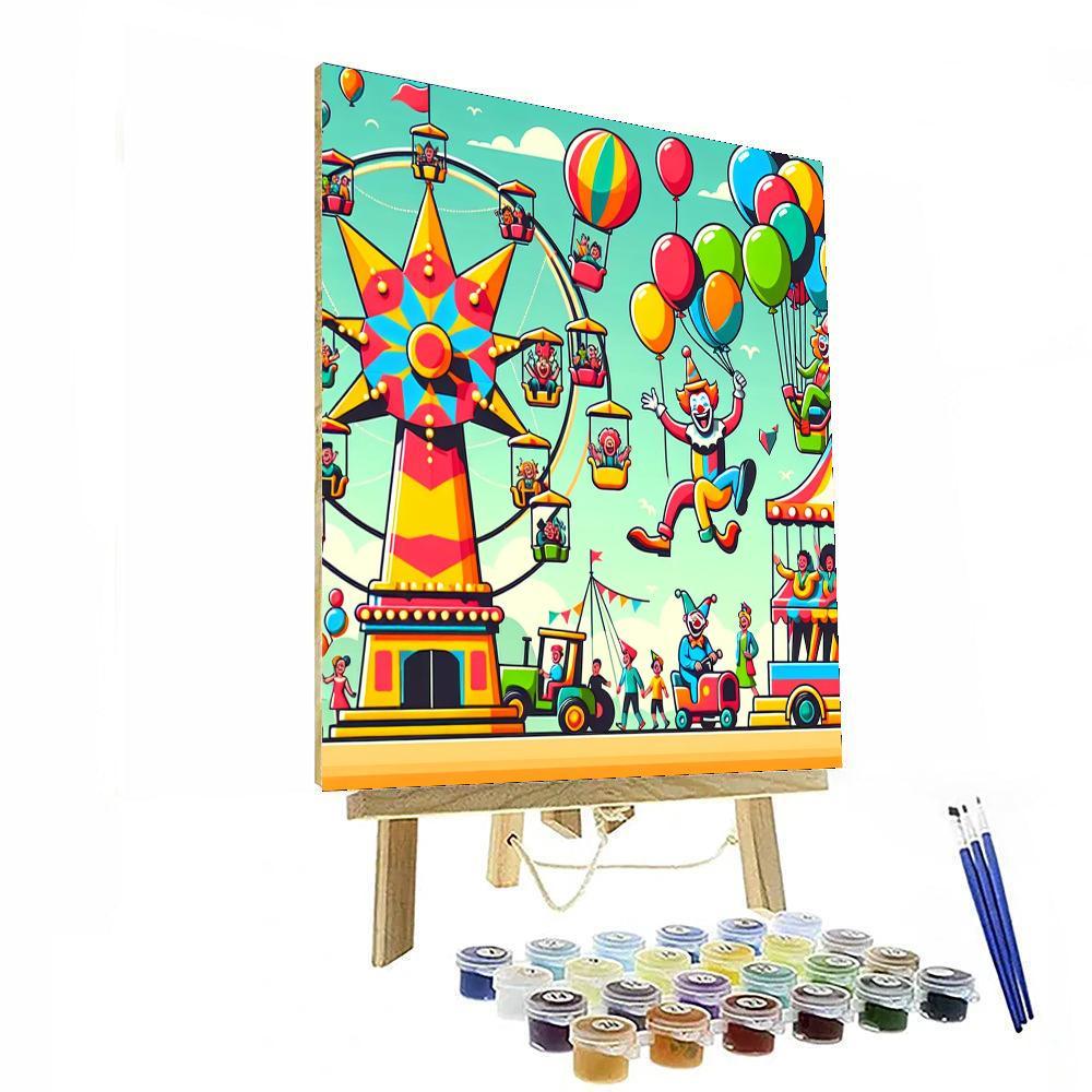 Bright Carnival Fun Paint By Number