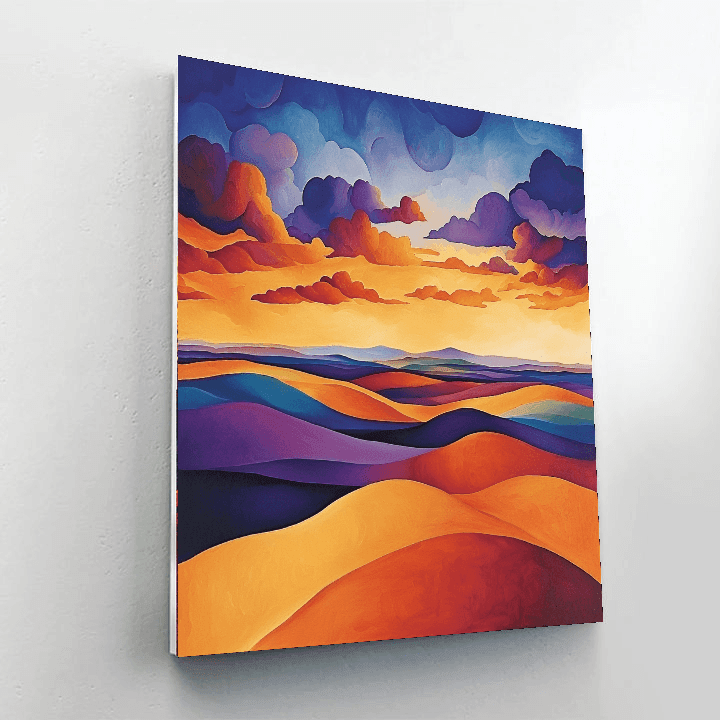 O'Keeffe Inspired Bold Horizons  Numbered Painting Kits