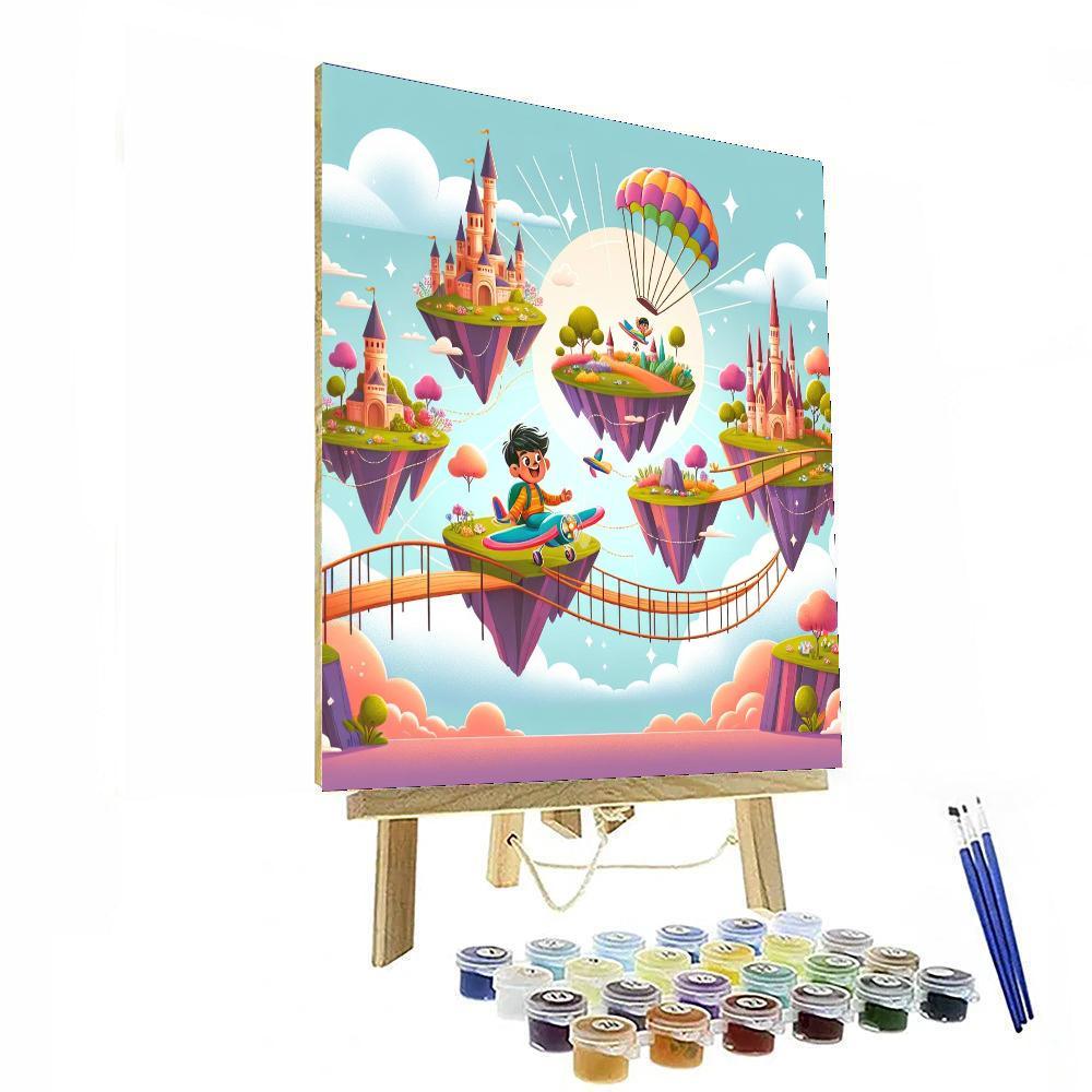 Floating Skyland Expedition Paint By Numbers Kits