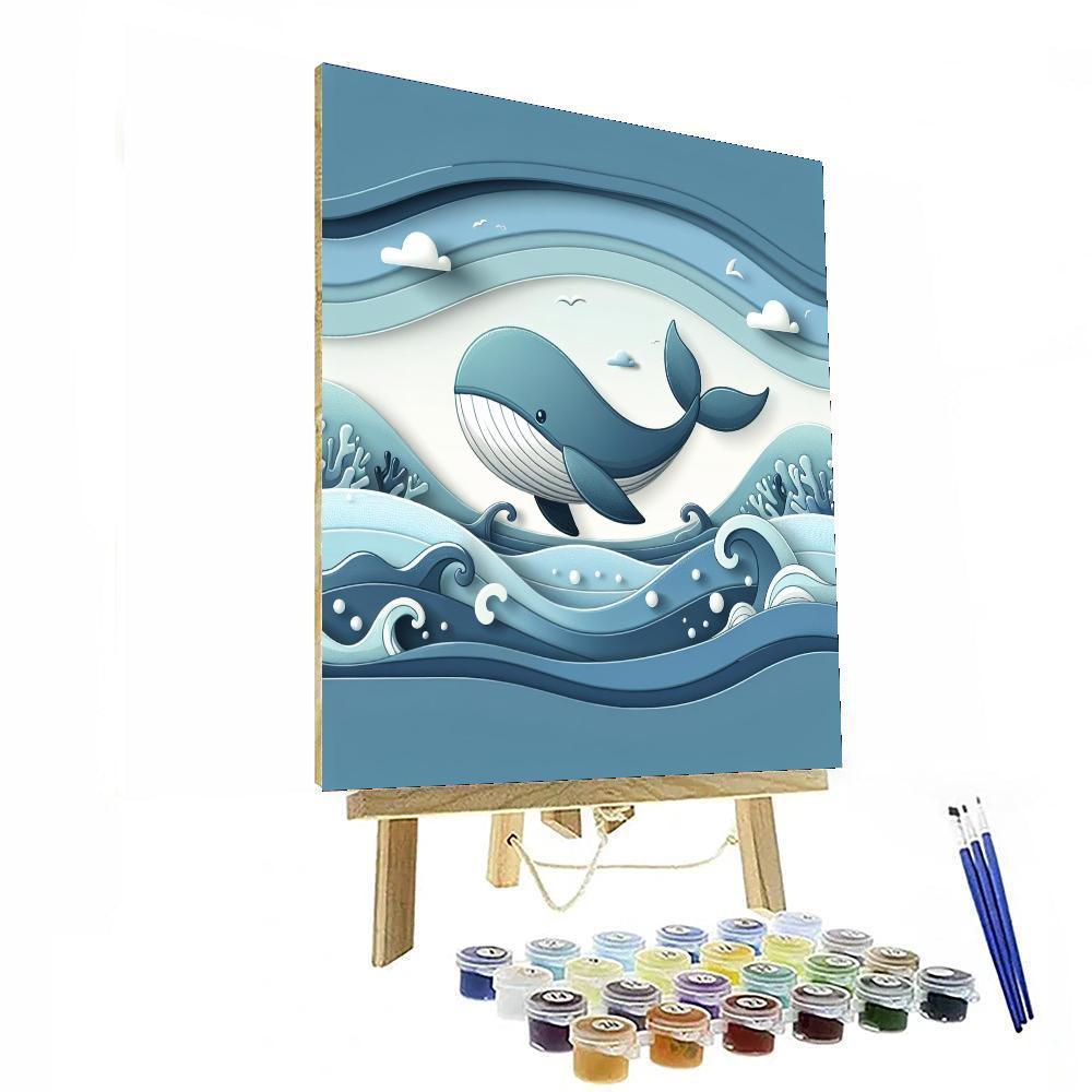 Whimsical Whale Waltz Paint By Color