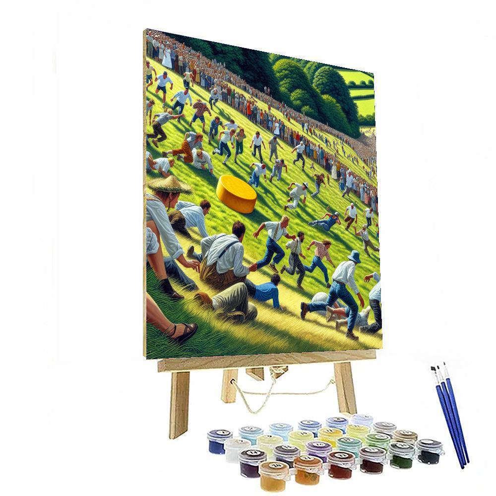 Cooper's Hill Cheese-rolling Festival - United Kingdom Numbered Painting Kits