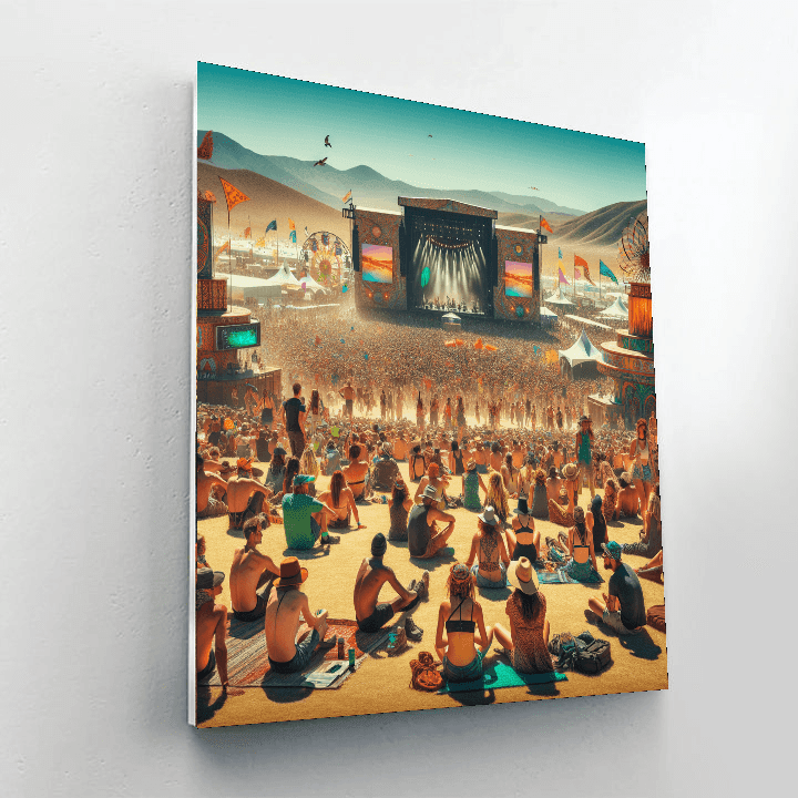 Coachella - California, Usa Paint By Color