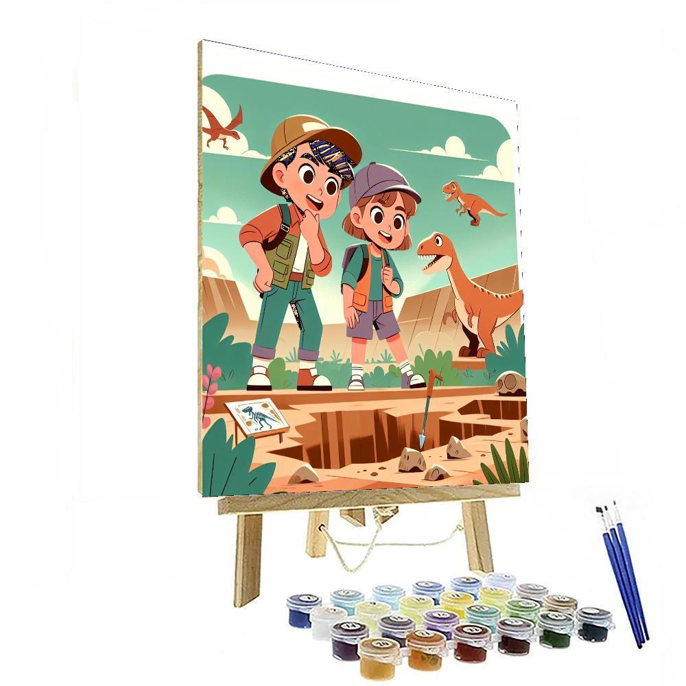 Fossil Frenzy Numbered Painting Kits