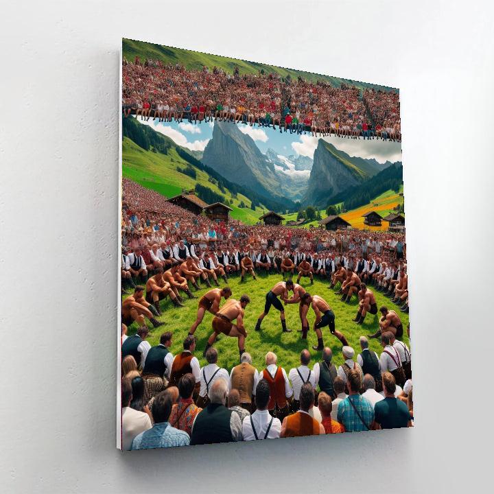 Eidgenössisches Schwing- Und Älplerfest - Switzerland DIY Paint By Numbers