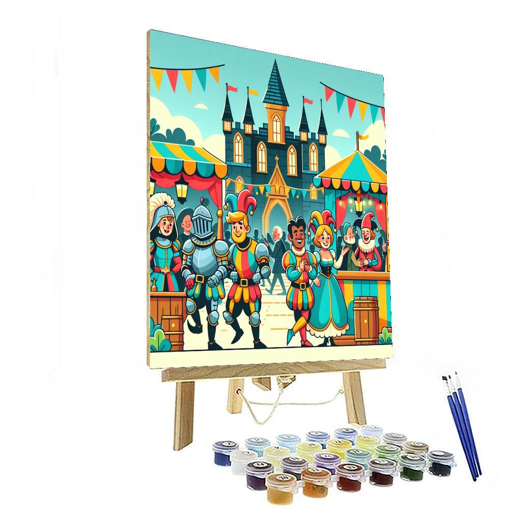 Joyous Medieval Fair Paint By Color