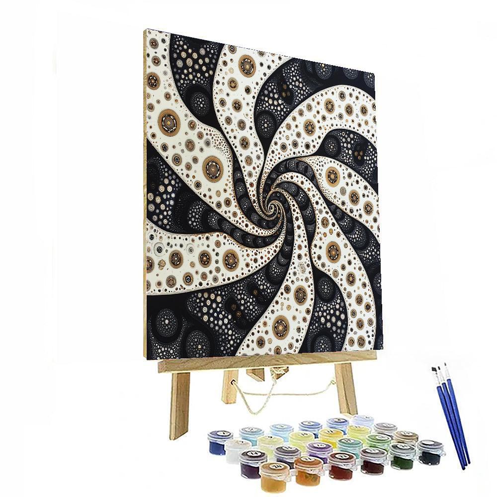 M.C. Escher Inspired Fractal Symphony  Paint By Numbers