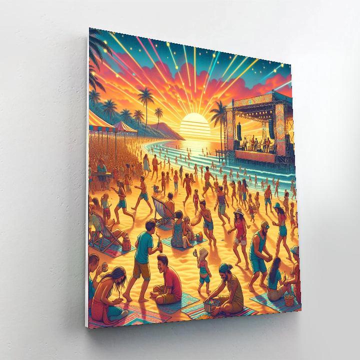 Ostend Beach Festival - Ostend DIY Paint By Numbers