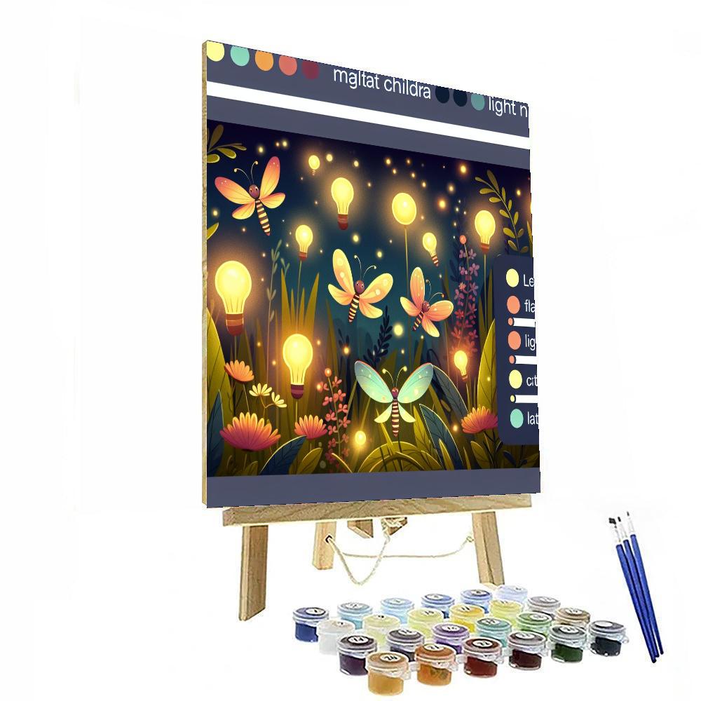 Funky Firefly Festival Paint By Color