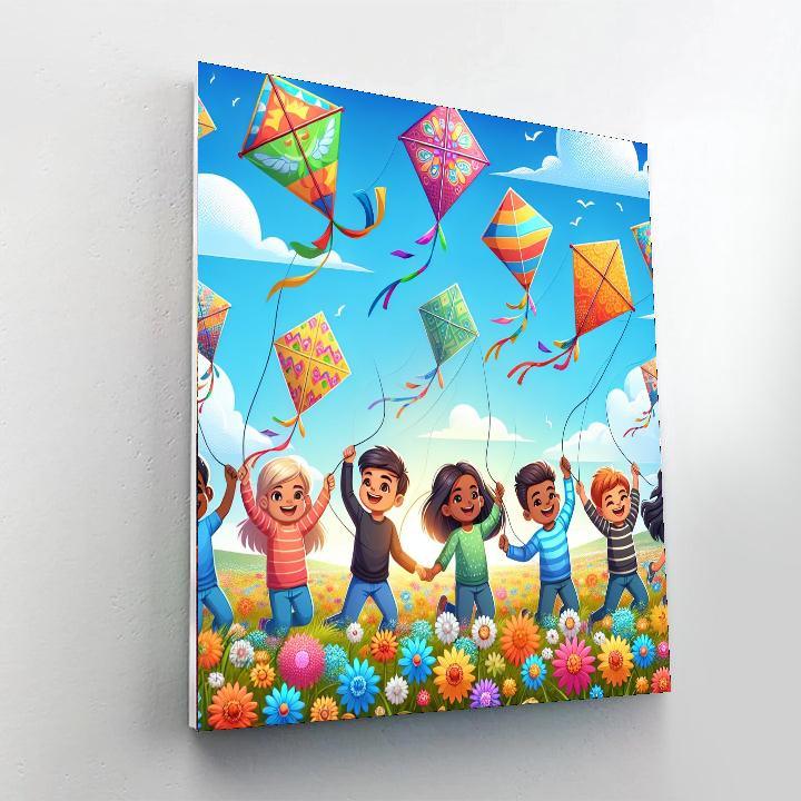Festival Of Kites DIY Paint By Numbers
