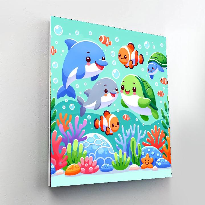 Colorful Sea Adventure Painting Number Kit