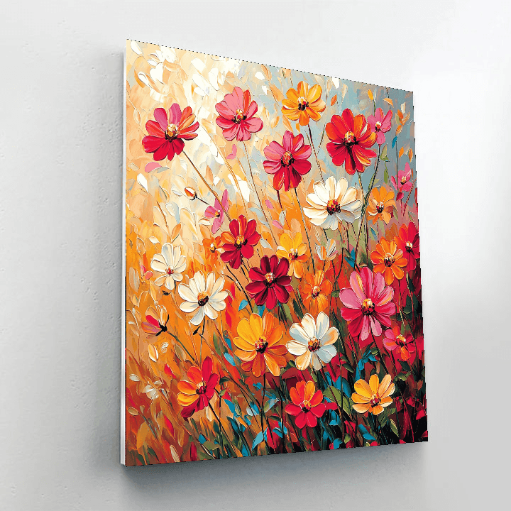 Claude Monet Inspired Melody Of Flowers  DIY Paint By Numbers