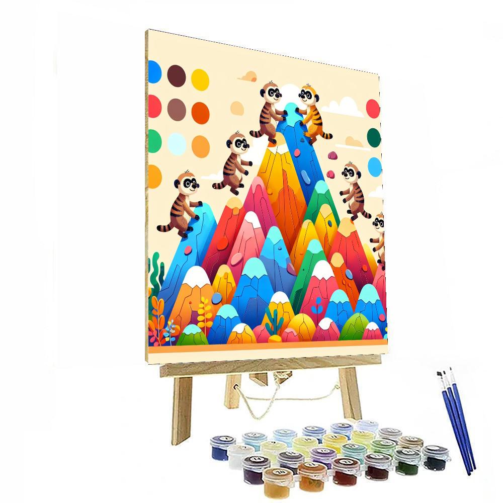 Meerkat Mountain Expedition Paint By Numbers