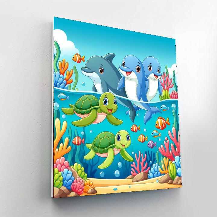 Ocean Playtime Paint By Numbers