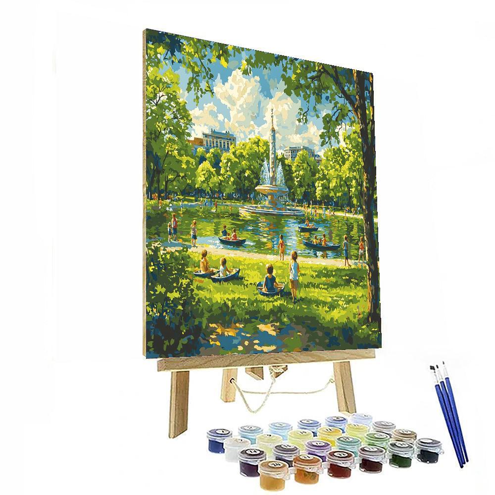 Parque De La Ciudadela - Barcelona Numbered Painting Kits