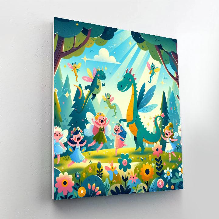 Frolicking Fairy Tale Creatures Painting By Numbers Kit
