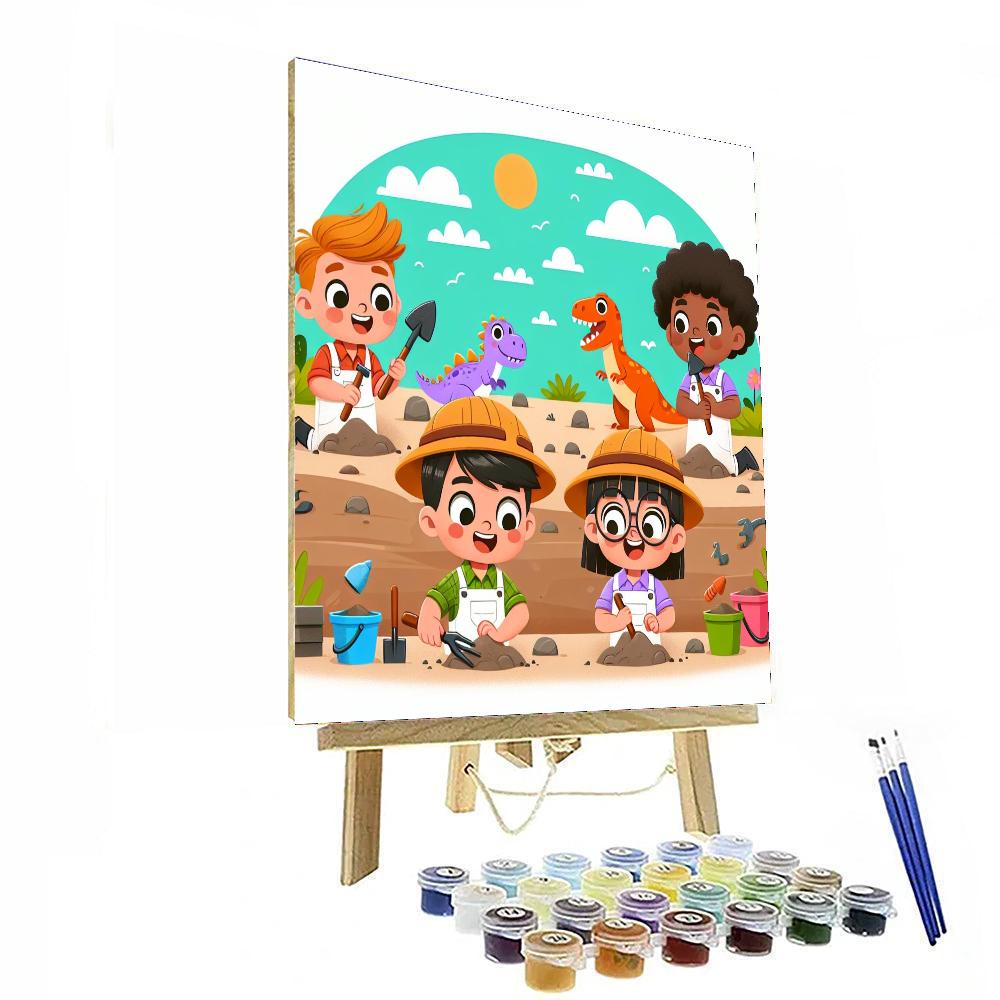 Dino Dig Adventure Paint By Number
