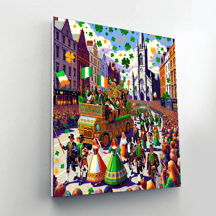 St. Patrick's Day Parade - Ireland DIY Paint By Numbers