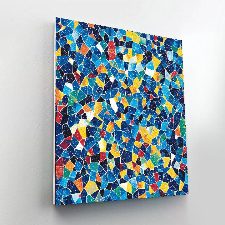 Georges Seurat Inspired Dynamic Geometric Dreamscape  Paint By Numbers Art