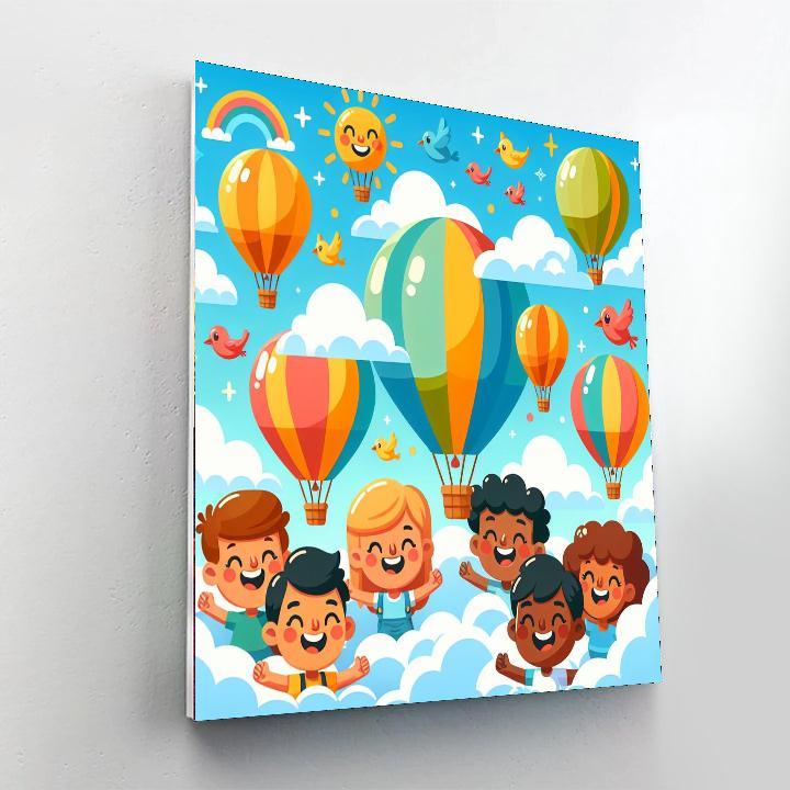 Fun In The Clouds Paint By Numbers