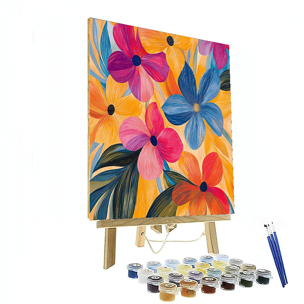 Henri Matisse Inspired Dancing Flowers In The Breeze  Paint By Numbers Kits