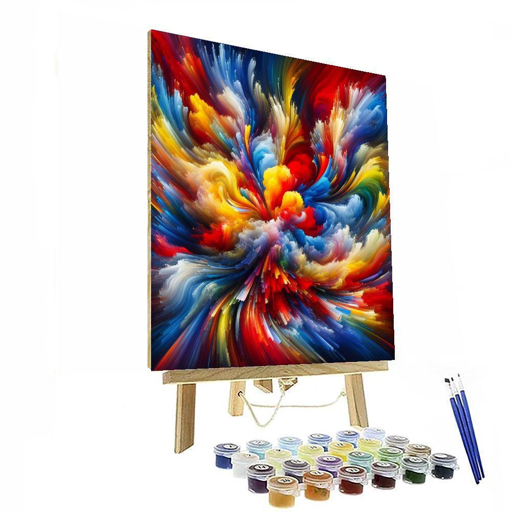 Joyful Color Burst Paint By Numbers