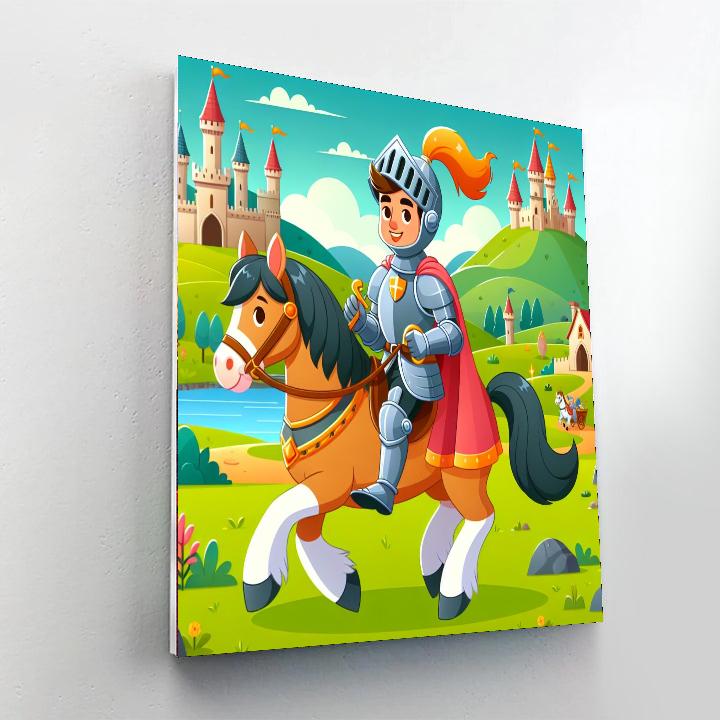 Royal Knight's Adventure Numbered Painting Kits