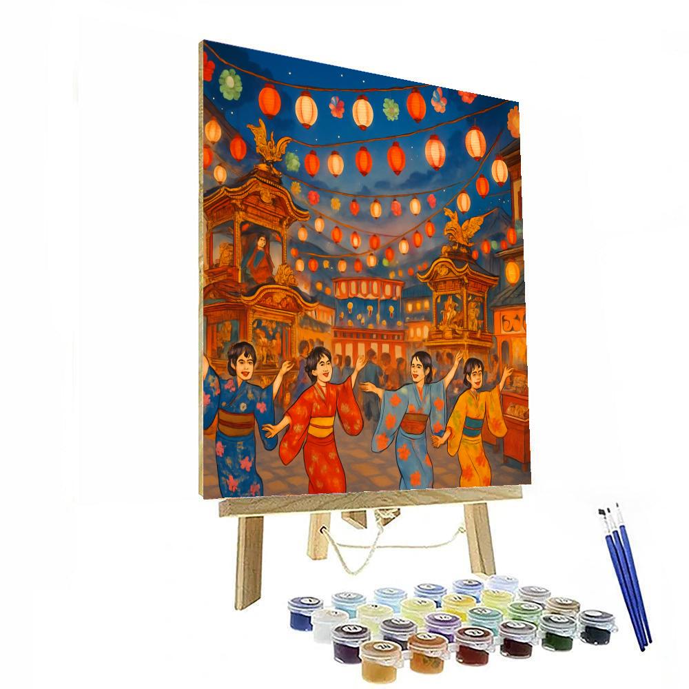 Jubilant Japanese Festival - Japan Painting Number Kit