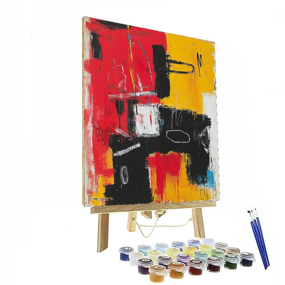 Jean-Michel Basquiat Inspired Rebellion In Color  Paint By Numbers Kits
