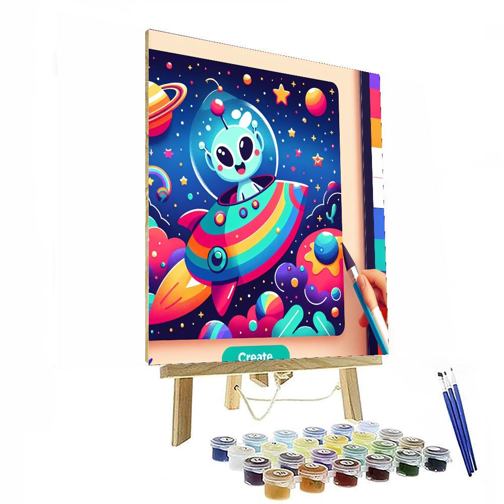 Cosmic Color Quest DIY Paint By Numbers