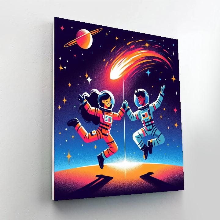 Starlit Galaxy Quest Number Painting