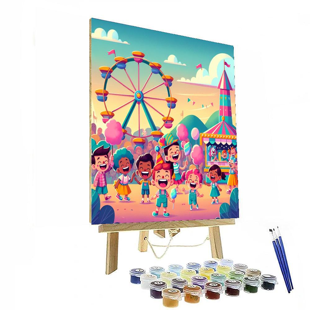 Fun Fair Festival Number Painting