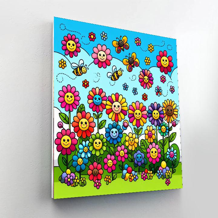 Fabulous Flower Garden Paint By Numbers