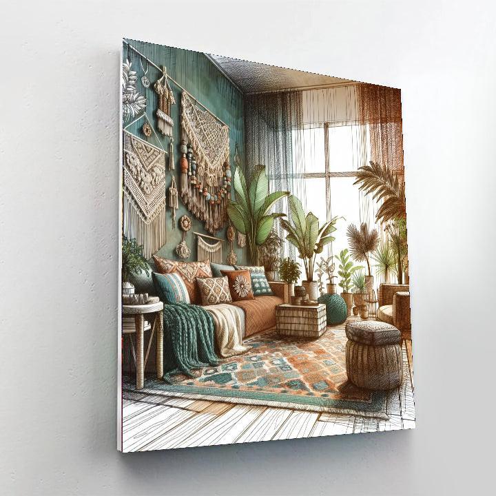 Urban Boho Retreat Paint By Numbers Kits