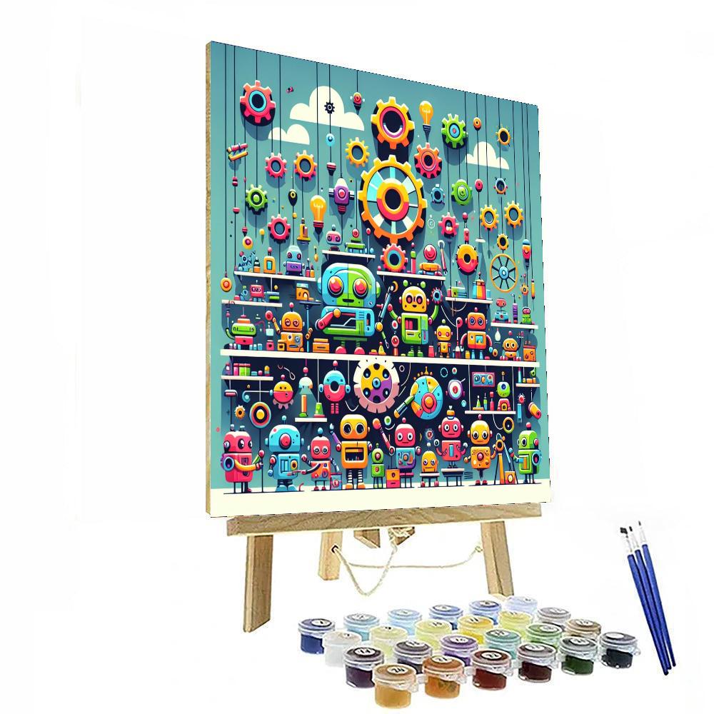 Robot Workshop Wonders DIY Paint By Numbers