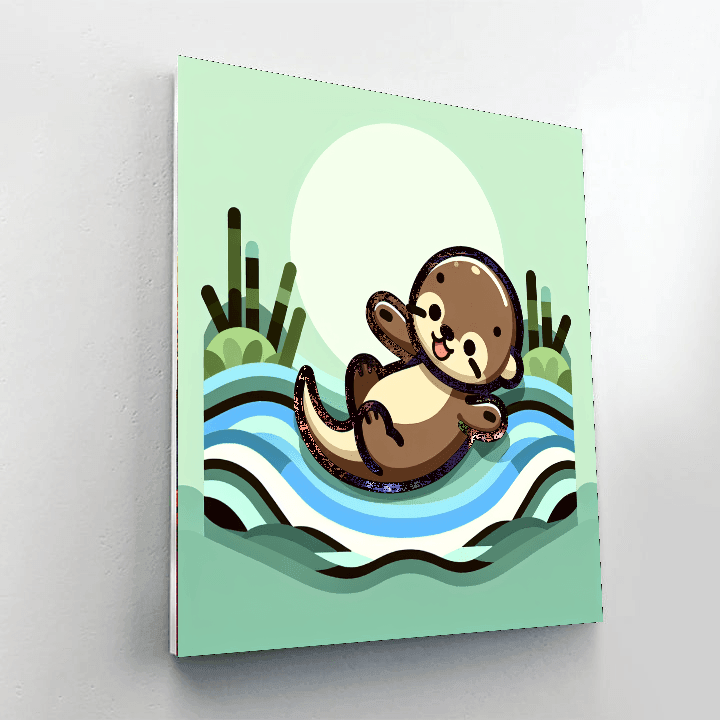 Exploring Otter Painting Number Kit
