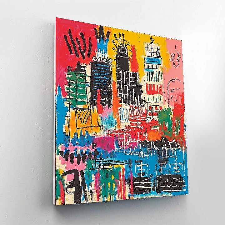 Jean-Michel Basquiat Inspired Joyful Urban Rhythm  Numbered Painting Kits