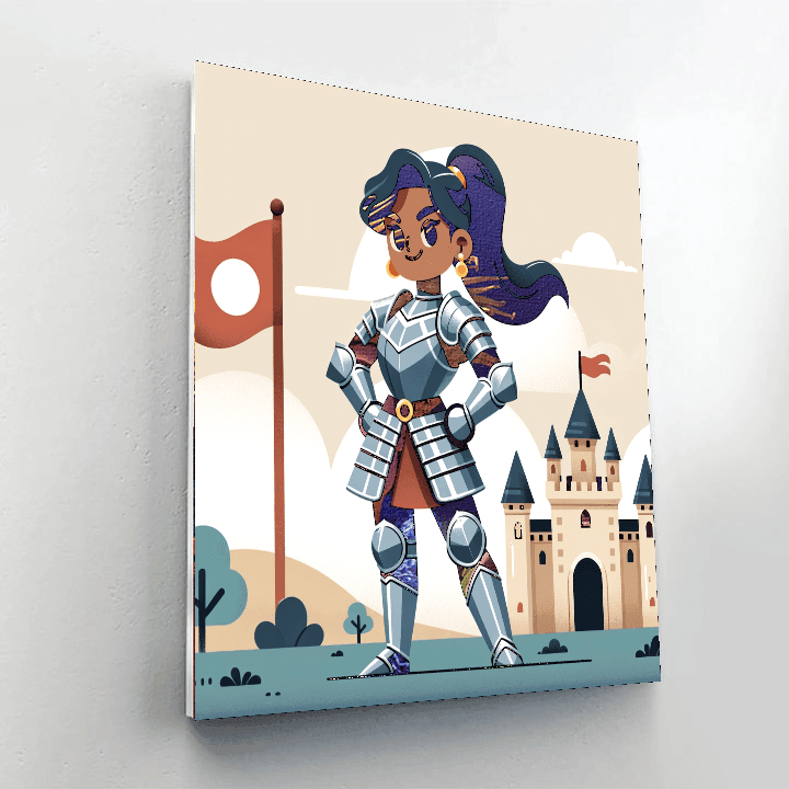 Knight's Castle Quest DIY Paint By Numbers