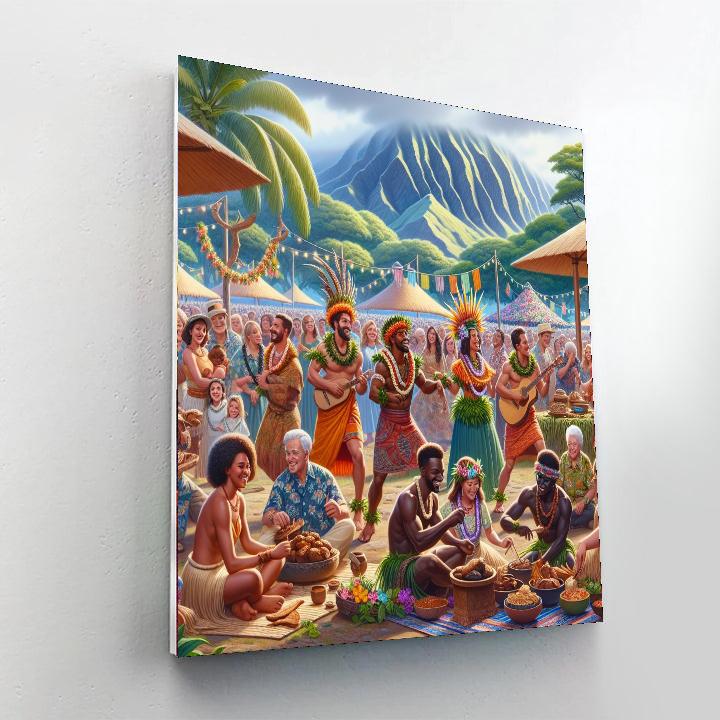 Pahoa's Lava Festival Paint By Numbers