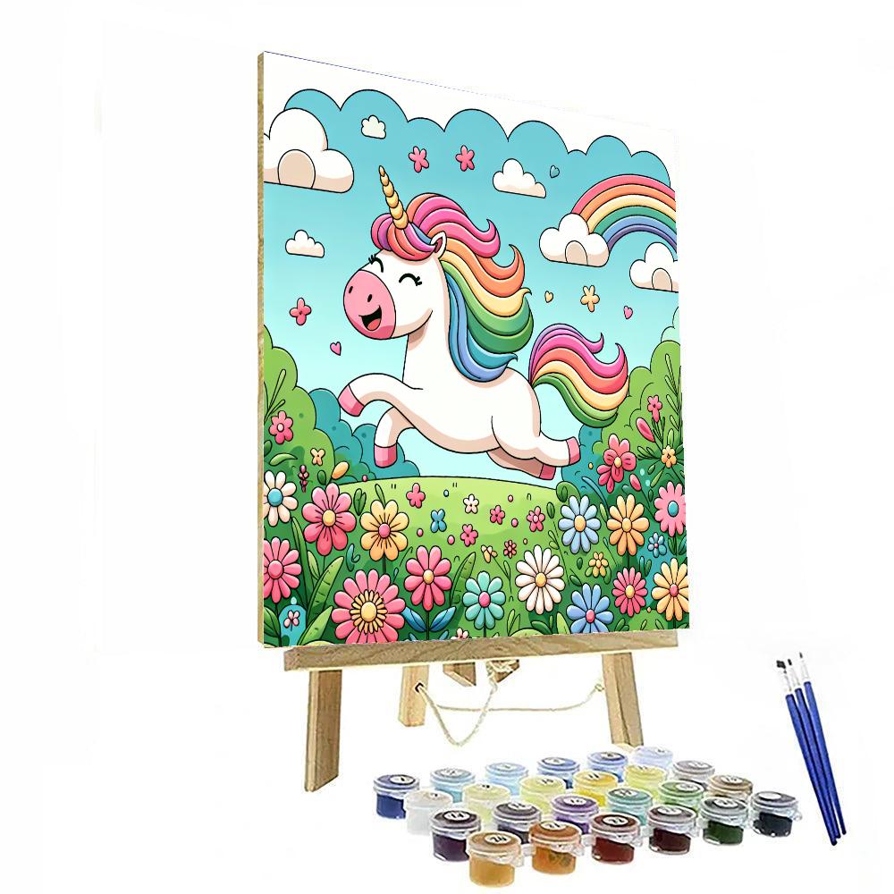 Majestic Unicorn's Magical Meadow Paint By Numbers Kits