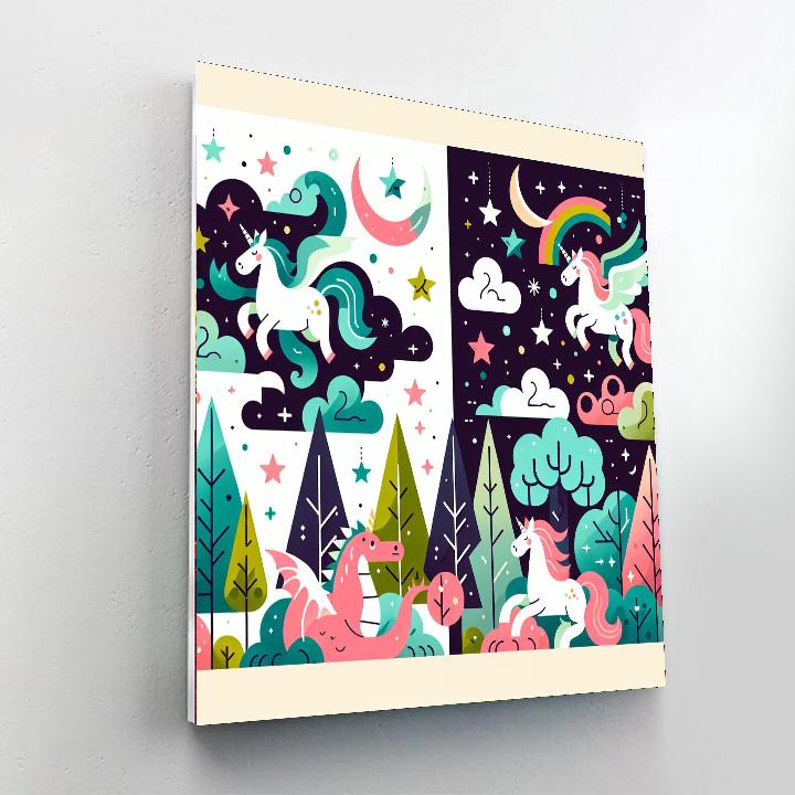Fantasy Fauna Forest Numbered Painting Kits