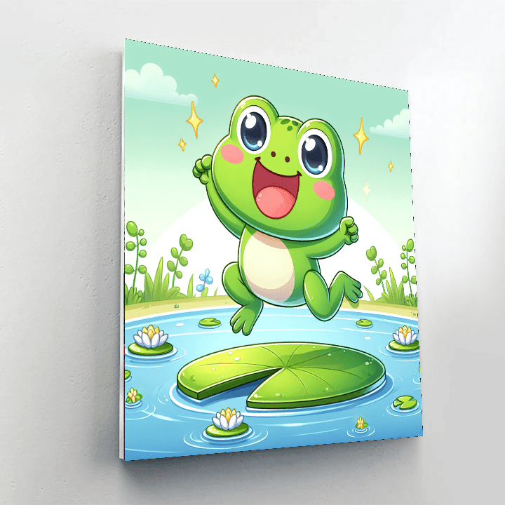 Funny Frog Paint By Color