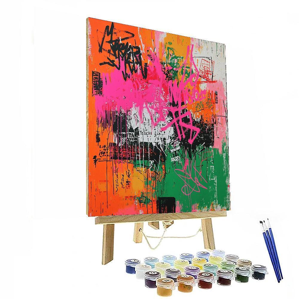 Jean-Michel Basquiat Inspired Graffiti Soul Canvas  Paint By Numbers