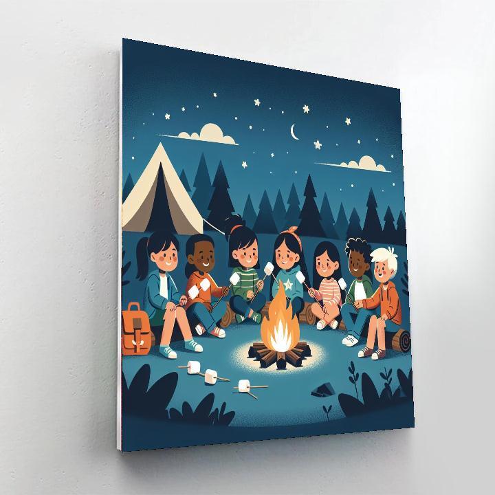 Camping Under The Stars Paint By Numbers Art