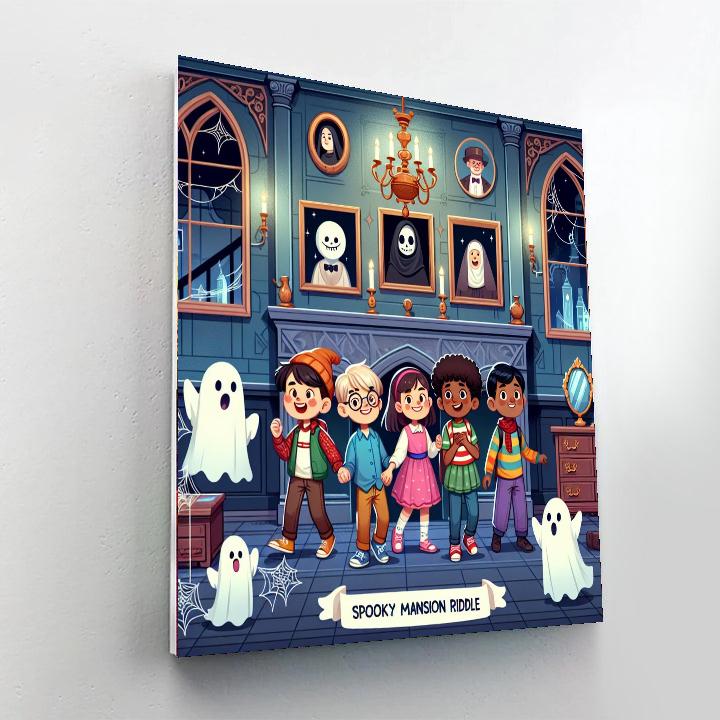 Spooky Mansion Mystery Paint By Numbers