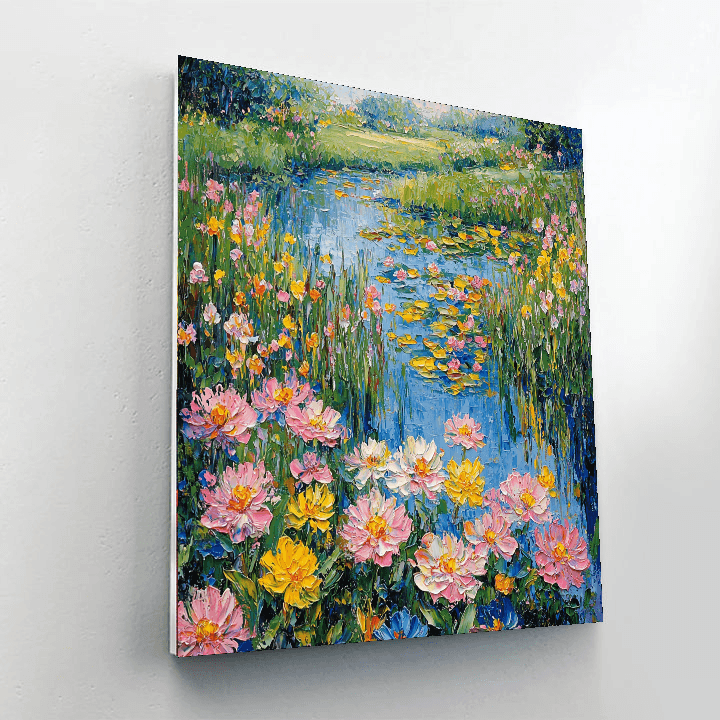 Claude Monet Inspired Garden Of Serenity  Paint By Numbers Art
