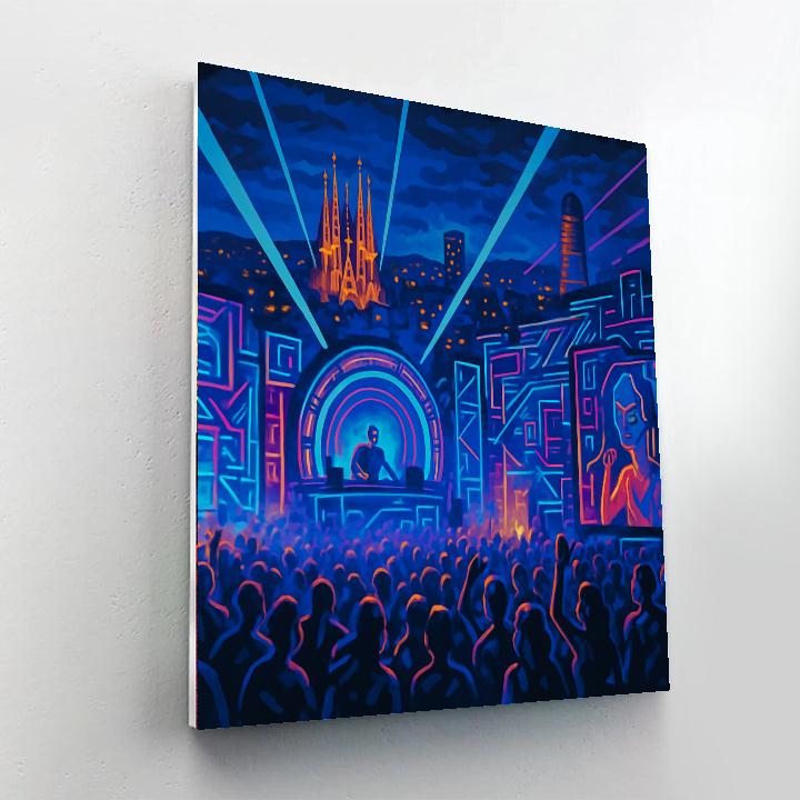Sonar Music Festival - Barcelona, Spain Painting Number Kit