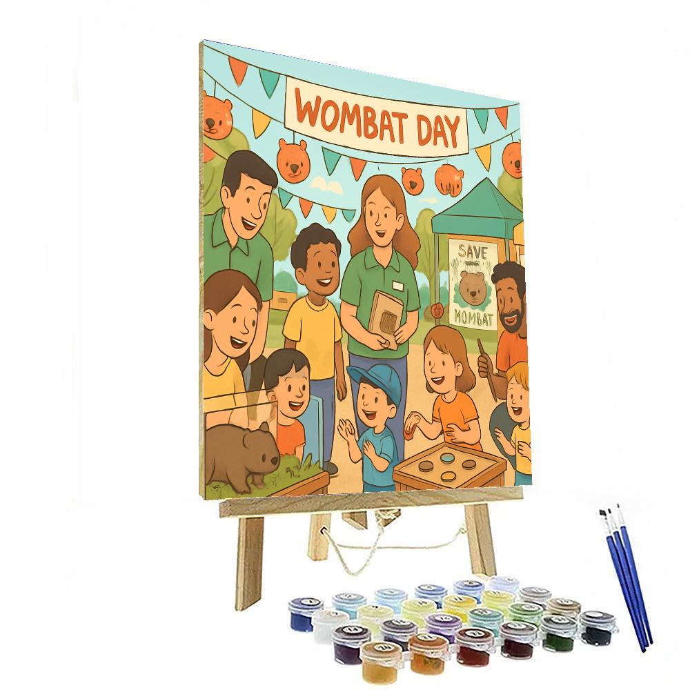 Wombat Day Paint By Numbers Art