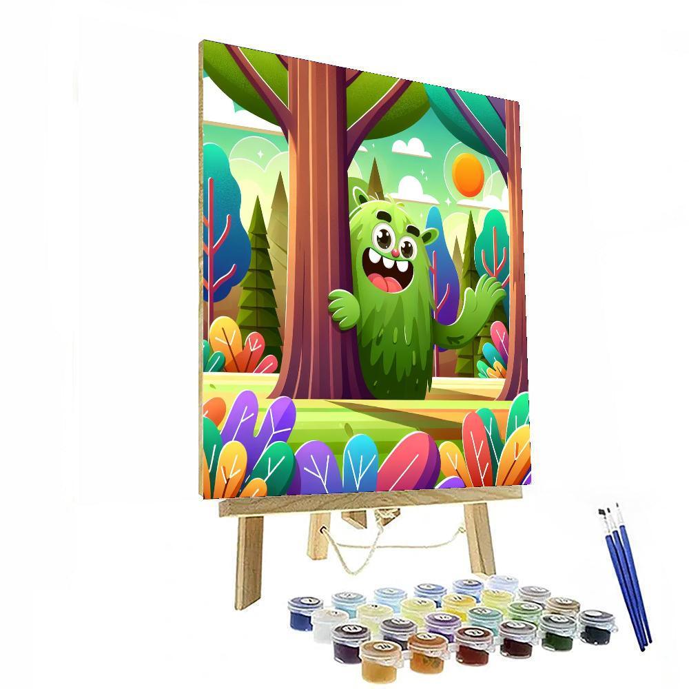 Silly Forest Monsters Paint By Numbers Art